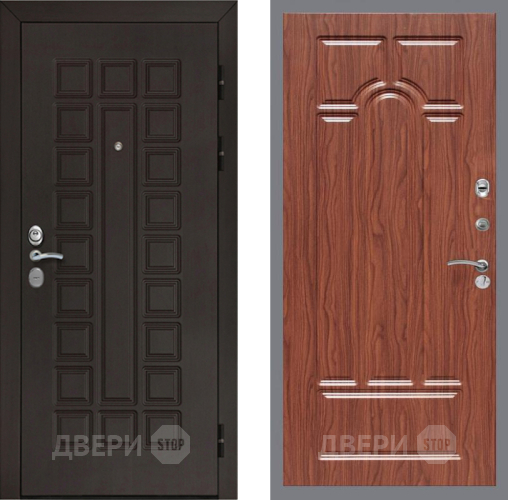 Входная металлическая Дверь Рекс (REX) Сенатор Cisa FL-58 орех тисненый в Электрогорске