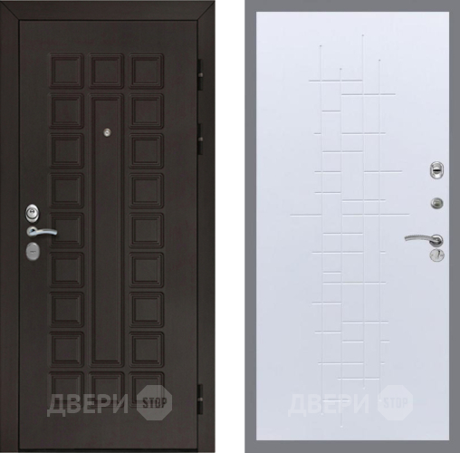 Входная металлическая Дверь Рекс (REX) Сенатор Cisa FL-289 Белый ясень в Электрогорске