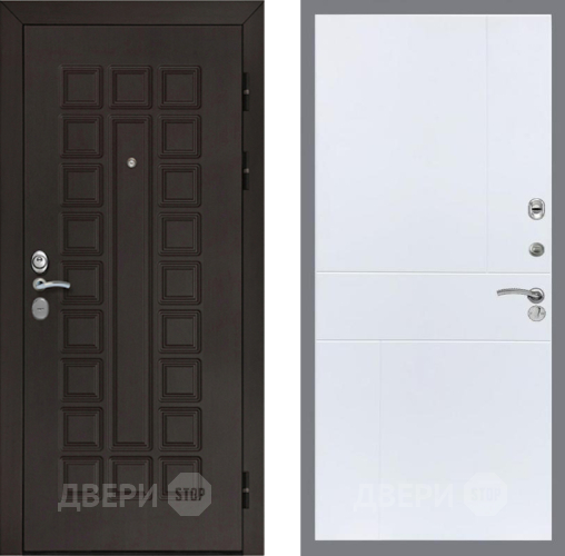 Входная металлическая Дверь Рекс (REX) Сенатор Cisa FL-290 Силк Сноу в Электрогорске