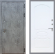Входная металлическая Дверь Стоп БЕТОН ФЛ-128 Белый ясень в Электрогорске