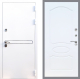 Входная металлическая Дверь Стоп Лайн Вайт ФЛ-128 Белый ясень в Электрогорске