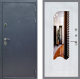 Входная металлическая Дверь Стоп СИЛЬВЕР ЗкркалоФЛ-147 Ясень белый в Электрогорске