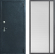 Входная металлическая Дверь Дверной континент ДК-70 Дизайн ФЛ-757 Черное Стекло Софт милк в Электрогорске