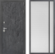 Входная металлическая Дверь Дверной континент ДК-3/713 ФЛ-757 Черное Стекло Софт милк в Электрогорске