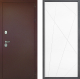 Дверь Дверной континент Рубикон Медь Дизайн ФЛ-655 Белый софт в Электрогорске