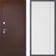 Дверь Дверной континент Рубикон Медь Дизайн ФЛ-757 Белое Стекло Софт милк в Электрогорске