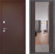 Входная металлическая Дверь Дверной континент Рубикон Медь Дизайн ФЛЗ-1 Зеркало Венге в Электрогорске