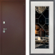 Входная металлическая Дверь Дверной континент Рубикон Медь Дизайн ФЛ-Тиффани Зеркало Белое дерево в Электрогорске