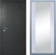 Входная металлическая Дверь Дива МД-40 Титан Д-15 Зеркало Белый в Электрогорске