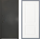 Дверь Заводские двери Эталон 3к антик серебро Доррен Белый софт в Электрогорске