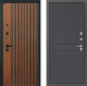 Входная металлическая Дверь Лабиринт (LABIRINT) Шторм 11 Графит софт в Электрогорске