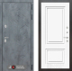 Входная металлическая Дверь Лабиринт (LABIRINT) Бетон 26 Белый (RAL-9003) в Электрогорске