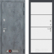 Входная металлическая Дверь Лабиринт (LABIRINT) Бетон 25 Белый софт в Электрогорске