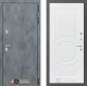 Дверь Лабиринт (LABIRINT) Бетон 23 Белый софт в Электрогорске