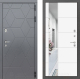 Входная металлическая Дверь Лабиринт (LABIRINT) Cosmo Зеркало 19 Белый софт в Электрогорске