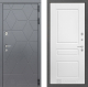 Входная металлическая Дверь Лабиринт (LABIRINT) Cosmo 03 Белый софт в Электрогорске