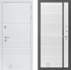 Входная металлическая Дверь Лабиринт (LABIRINT) Трендо 22 Белый софт в Электрогорске