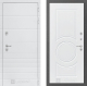 Входная металлическая Дверь Лабиринт (LABIRINT) Трендо 23 Белый софт в Электрогорске