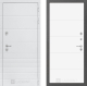 Входная металлическая Дверь Лабиринт (LABIRINT) Трендо 13 Белый софт в Электрогорске