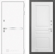 Входная металлическая Дверь Лабиринт (LABIRINT) Лайн White 03 Белый софт в Электрогорске