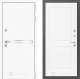 Входная металлическая Дверь Лабиринт (LABIRINT) Лайн White 11 Белый софт в Электрогорске