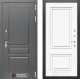 Входная металлическая Дверь Лабиринт (LABIRINT) Платинум 26 Белый (RAL-9003) в Электрогорске