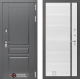 Входная металлическая Дверь Лабиринт (LABIRINT) Платинум 22 Белый софт в Электрогорске