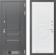 Входная металлическая Дверь Лабиринт (LABIRINT) Платинум 23 Белый софт в Электрогорске
