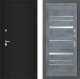 Входная металлическая Дверь Лабиринт (LABIRINT) Classic шагрень черная 20 Бетон темный в Электрогорске
