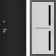 Дверь Лабиринт (LABIRINT) Classic шагрень черная 02 Сандал белый в Электрогорске