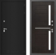 Входная металлическая Дверь Лабиринт (LABIRINT) Classic шагрень черная 02 Венге в Электрогорске