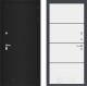 Входная металлическая Дверь Лабиринт (LABIRINT) Classic шагрень черная 25 Белый софт в Электрогорске