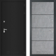Входная металлическая Дверь Лабиринт (LABIRINT) Classic шагрень черная 25 Бетон светлый в Электрогорске