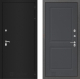 Входная металлическая Дверь Лабиринт (LABIRINT) Classic шагрень черная 11 Графит софт в Электрогорске
