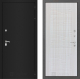 Входная металлическая Дверь Лабиринт (LABIRINT) Classic шагрень черная 06 Сандал белый в Электрогорске