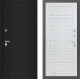 Входная металлическая Дверь Лабиринт (LABIRINT) Classic шагрень черная 12 Белое дерево в Электрогорске