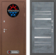 Входная металлическая Дверь Лабиринт (LABIRINT) Термо Магнит 20 Бетон темный в Электрогорске