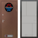 Входная металлическая Дверь Лабиринт (LABIRINT) Термо Магнит 21 Грей софт в Электрогорске