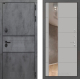 Входная металлическая Дверь Лабиринт (LABIRINT) Инфинити Зеркало 19 Грей софт в Электрогорске