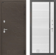 Входная металлическая Дверь Лабиринт (LABIRINT) Смоки 22 Белый софт в Электрогорске