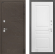 Входная металлическая Дверь Лабиринт (LABIRINT) Смоки 03 Белый софт в Электрогорске