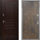 Входная металлическая Дверь Интекрон (INTECRON) Брайтон Тиковое Дерево Гладкая Гранж в Электрогорске