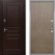 Входная металлическая Дверь Интекрон (INTECRON) Брайтон Тиковое Дерево Гладкая шпон Венге коричневый в Электрогорске