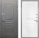 Входная металлическая Дверь Интекрон (INTECRON) Брайтон Графит ФЛ-243 Белый матовый в Электрогорске