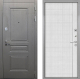 Входная металлическая Дверь Интекрон (INTECRON) Брайтон Графит В-07 с молдингом Лофт белый в Электрогорске