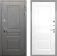 Входная металлическая Дверь Интекрон (INTECRON) Брайтон Графит Альба Роял Вуд белый в Электрогорске