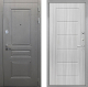 Входная металлическая Дверь Интекрон (INTECRON) Брайтон Графит ФЛ-39 Сандал белый в Электрогорске