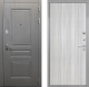 Входная металлическая Дверь Интекрон (INTECRON) Брайтон Графит В-07 с молдингом Сандал белый в Электрогорске
