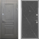 Входная металлическая Дверь Интекрон (INTECRON) Брайтон Графит Гладкая Гранит лава оникс в Электрогорске