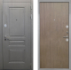 Дверь Интекрон (INTECRON) Брайтон Графит Гладкая шпон Венге коричневый в Электрогорске